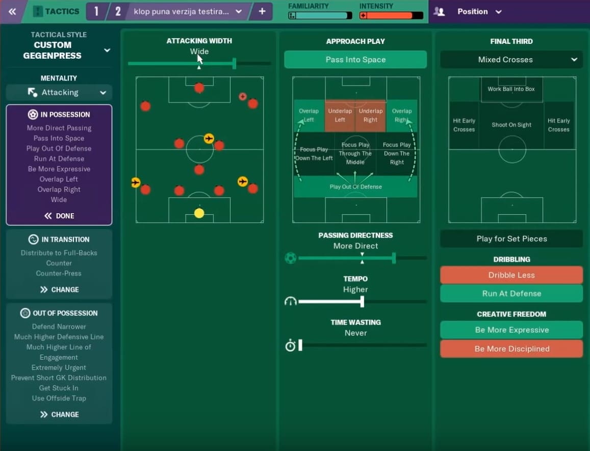 Football manager команды. Football Manager 2019 Tactics 3-4-3. Тактика Клоппа ФМ. Ливерпуль тактика схема. Football Manager гегенпрессинг Клопп Симеоне.