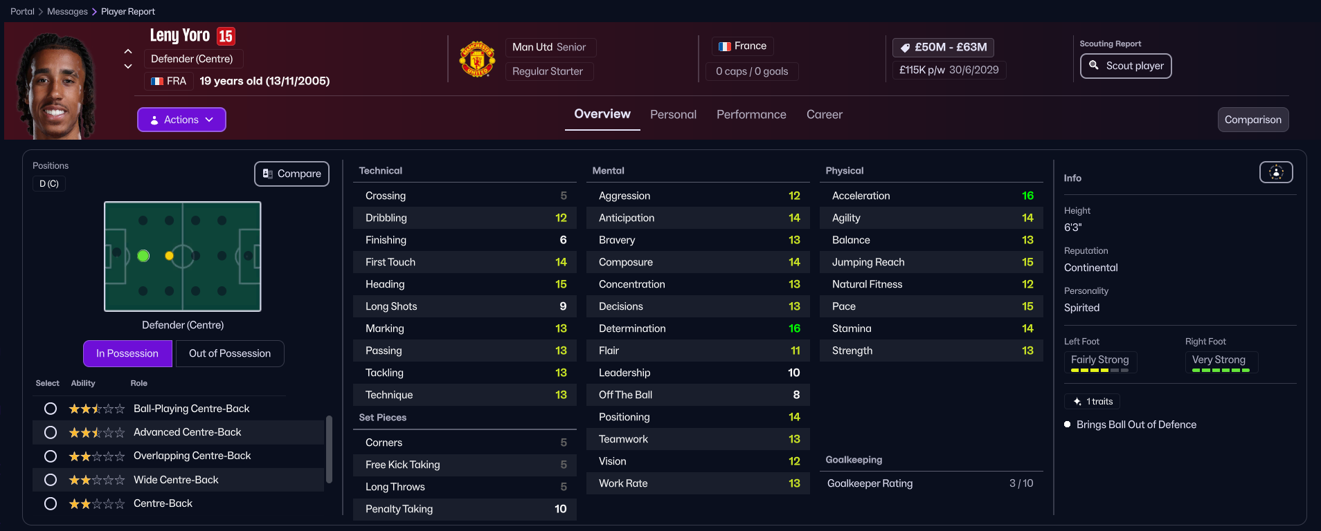 Leny Yoro in FM26