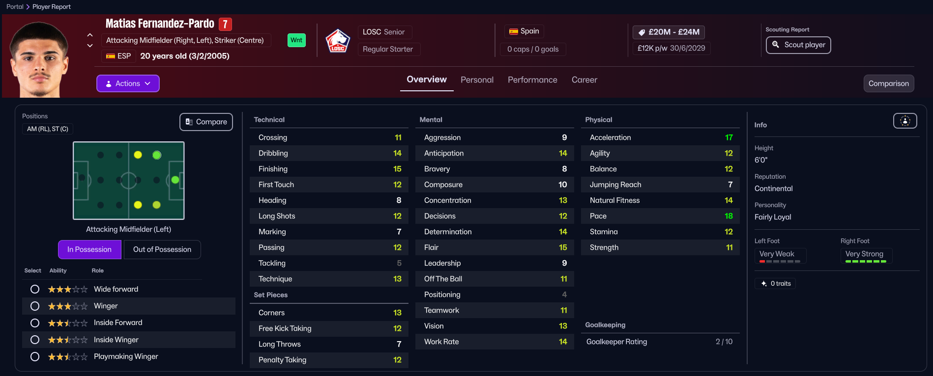 Matias Fernandez-Pardo in FM26